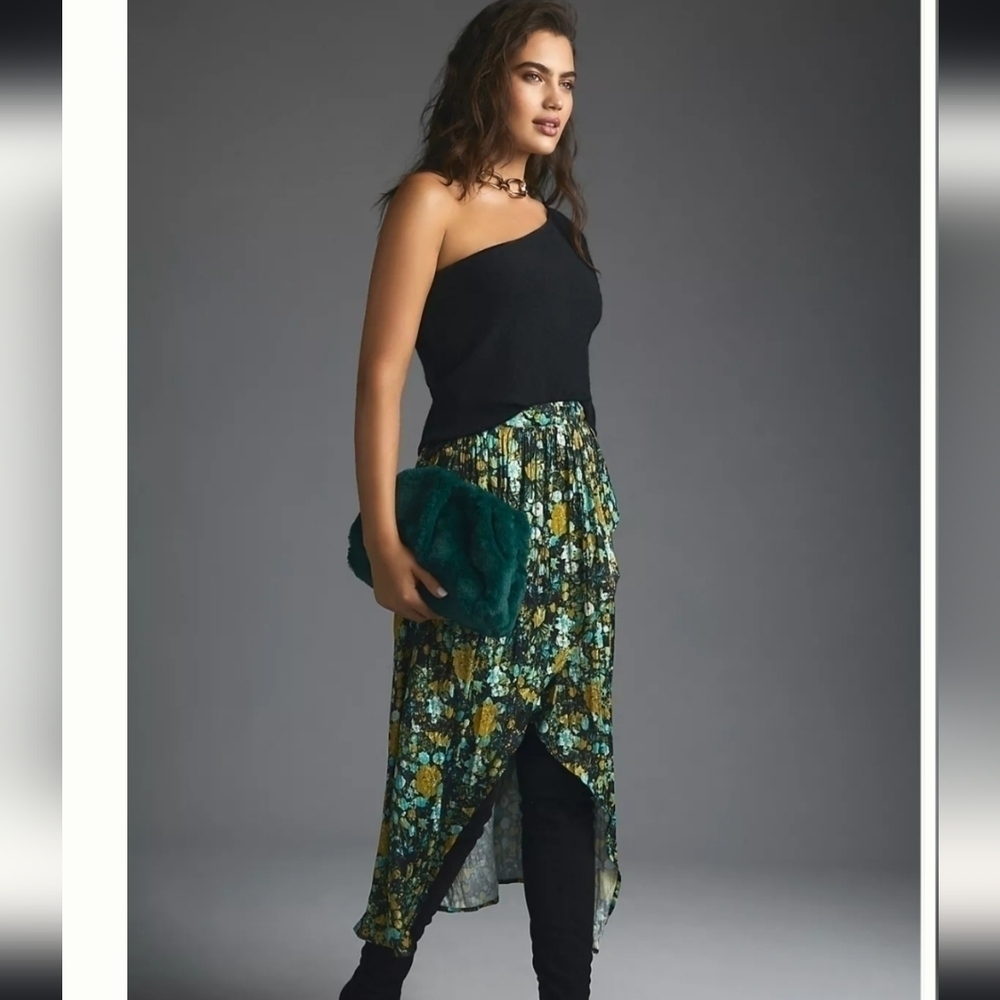 Maeve by Anthropologie Layered Fairy Midi Skirt Women's size XS